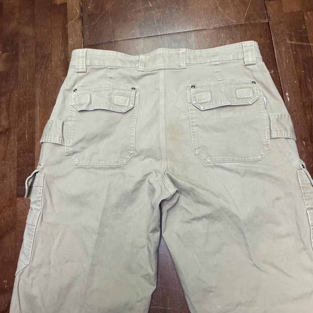 Duluth Trading Co Flex Fire Hose Cargo Pants Mens 36x36 Khaki Relaxed Fit 45507C - Picture 8 of 9